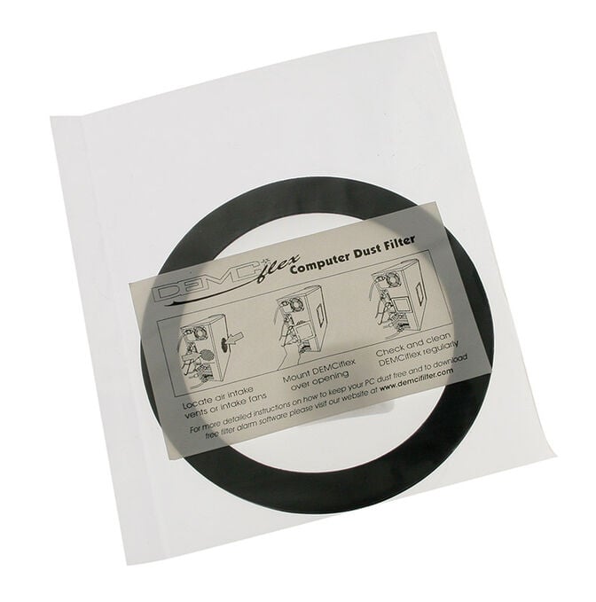 DEMCiflex Staubfilter 92mm, rund - schwarz/wei&szlig; image number 2