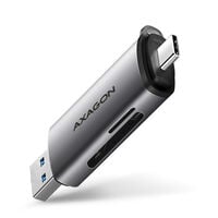 AXAGON CRE-SAC card reader, USB 3.2 Gen1 Type C + Type A, SD, microSD