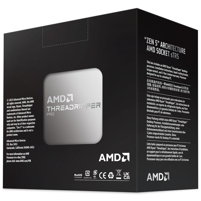 AMD Ryzen Threadripper Pro 9965WX 4.2 GHz (Shimada Peak) Socket sTR5 - boxed without cooler image number 16
