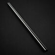 Bitspower None Chamfer Brass Hard Tubing 12mm AD, 500mm - black sparkle image number null
