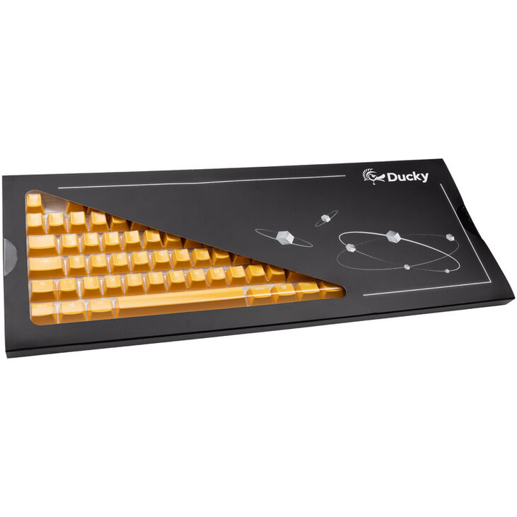 Ducky PBT Double-Shot Keycap Set Yellow - DE Layout image number 3