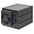 SilverStone SST-FS304-12G External 3.5-Inch Enclosure, 4-Bay - Black image number null