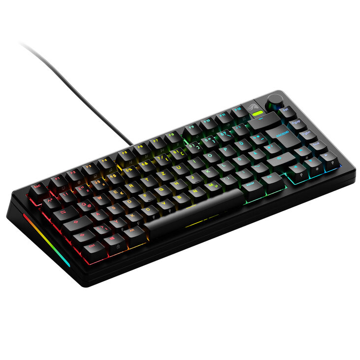 Glorious GMMK 3 75 % Custom Gaming-Tastatur - Pre-Built, ISO (DE), Fox Switches, schwarz image number 0