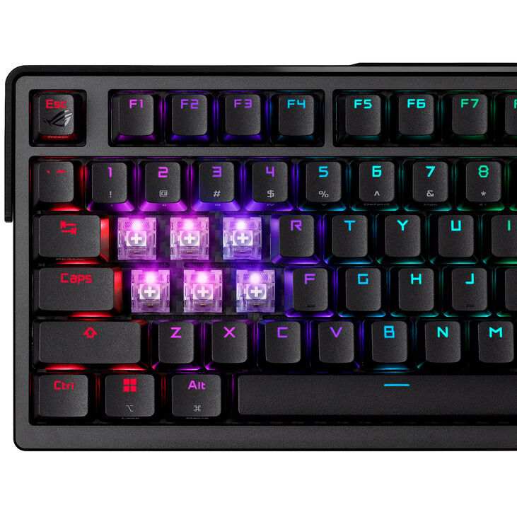 ASUS ROG Azoth Extreme Gaming Tastatur, PBT, hot-swap, ROG NX SNOW - schwarz image number 9