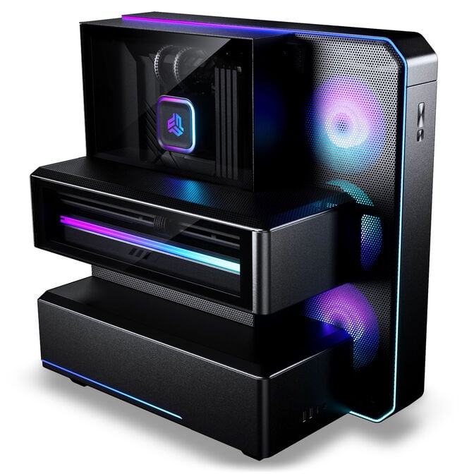 PHANTEKS EX5 Plus Midi Tower, ATX, inc. S25 360 ARGB All-in-One Liquid Cooler - Black image number 3