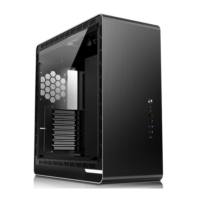 Jonsbo UMX6S E-ATX Midi-Tower, Tempered Glass - schwarz image number 1