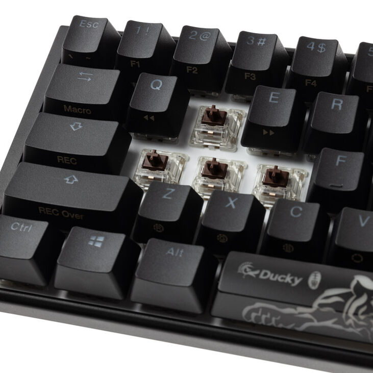 Ducky One 3 Classic Black/White SF Gaming Tastatur, RGB LED - MX-Brown (US) image number 4