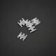 King Mod Service 4-Slot Cable Comb 3mm small - clear - set of 5