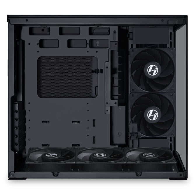 Lian Li O11 Dynamic Mini V2 Flow PC Case, Mini Case, ATX, Tempered Glass - includes 5x 120mm Fans, Black image number 4