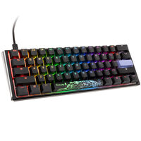 Ducky One 3 Classic Black/White Mini Gaming Keyboard, RGB LED - MX-Red (US)