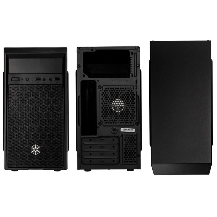 SilverStone Precision PS16 Micro-ATX case - black image number 4