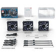 Seasonic MagFlow 1225 PWM Fan - 120mm, 3-pack image number null