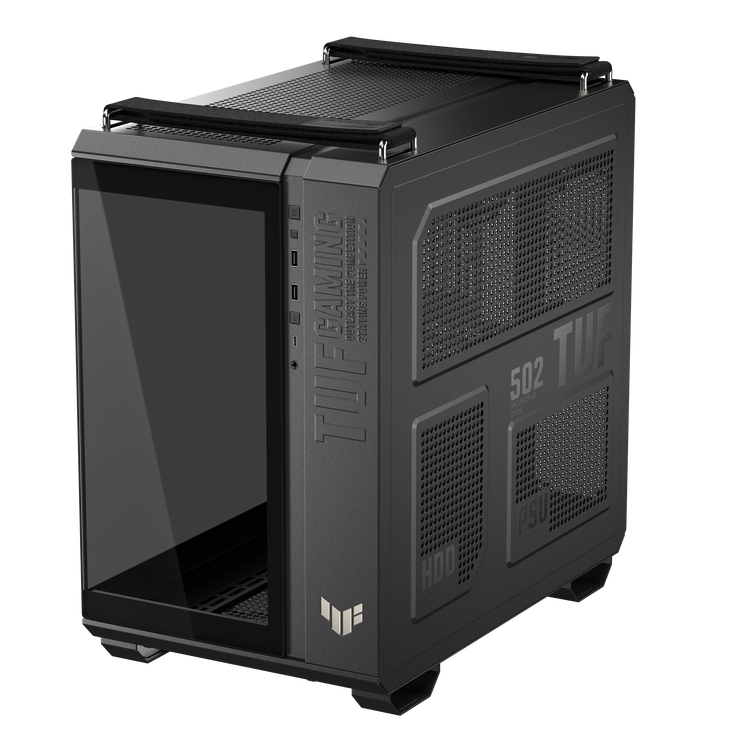 ASUS TUF Gaming GT502 Horizon PC-Gehäuse, Midi-Tower, ATX, Tempered Glass - schwarz image number 4