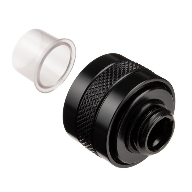 Alphacool Eiszapfen Pro Anschluss 16mm Hardtube Fitting G1/4, 6-Pack - schwarz image number 2
