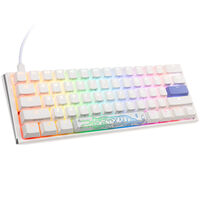 Ducky One 3 Classic Pure White Mini Gaming Tastatur, RGB LED - MX-Blue (US)