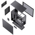 Jonsbo D41 ATX Geh&auml;use, Tempered Glass - schwarz image number null