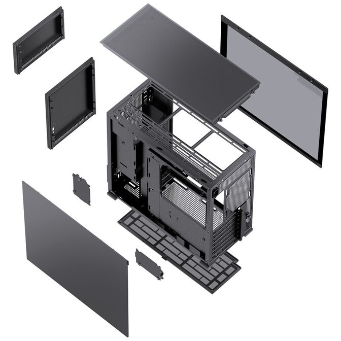 Jonsbo D41 ATX Geh&auml;use, Tempered Glass - schwarz image number 7