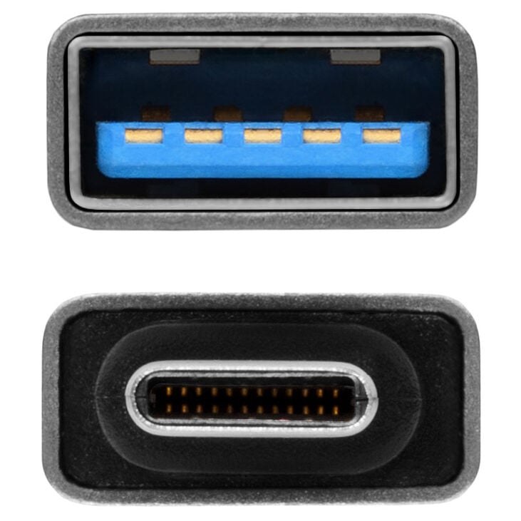 AXAGON USB-C 3.1 M to USB-A F Adapter, Aluminium - black image number 3