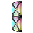 Corsair iCUE LINK QX140 RGB Series, PWM fan, 2-pack including RGB controller - 140mm, black, Star image number null