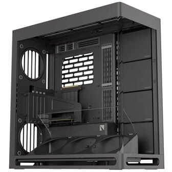 HAVN HS 420 VGPU PC-Geh&auml;use, Midi-Tower, E-ATX, Tempered Glass, PCIe 5.0 Riser Kabel - schwarz