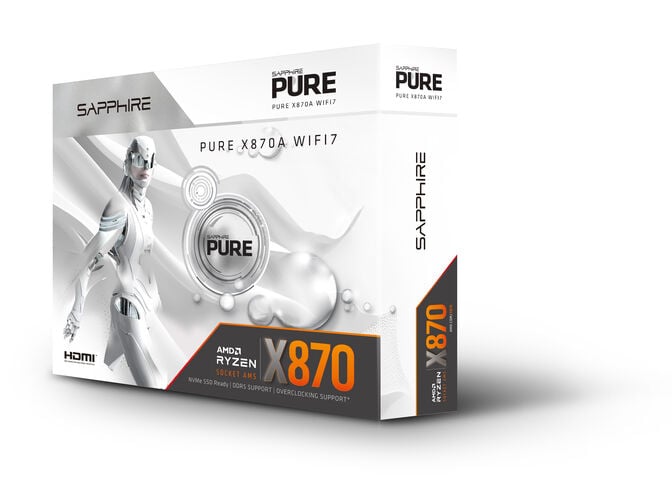 Sapphire Pure X870A WiFi7 Mainboard,  Sockel AM5, AMD X870, ATX, DDR5 image number 7