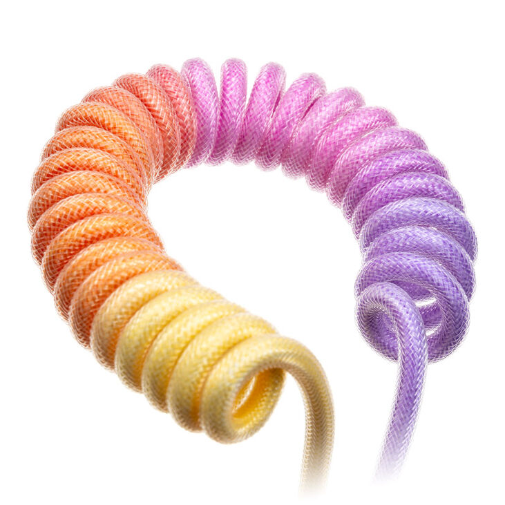 Ducky Premicord Afterglow Coiled Cable, USB Typ C auf Typ A - 1,8m image number 4