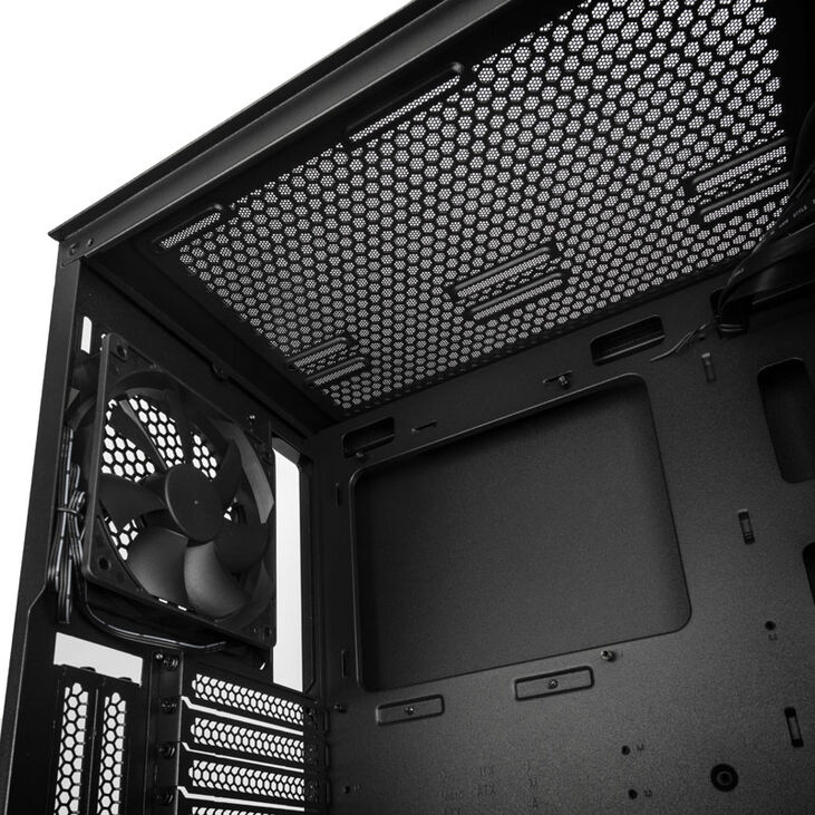 SilverStone Seta A1 Midi-Tower, Tempered Glass - schwarz/silber image number 9