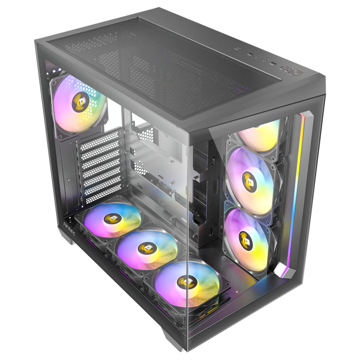 Antec C5 Computer Case, Mid-Tower, ATX, RGB, Tempered Glass - black image number 15