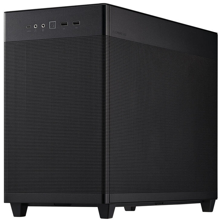 ASUS Prime AP201 Micro-ATX Gehäuse, Tempered Glass - schwarz image number 2