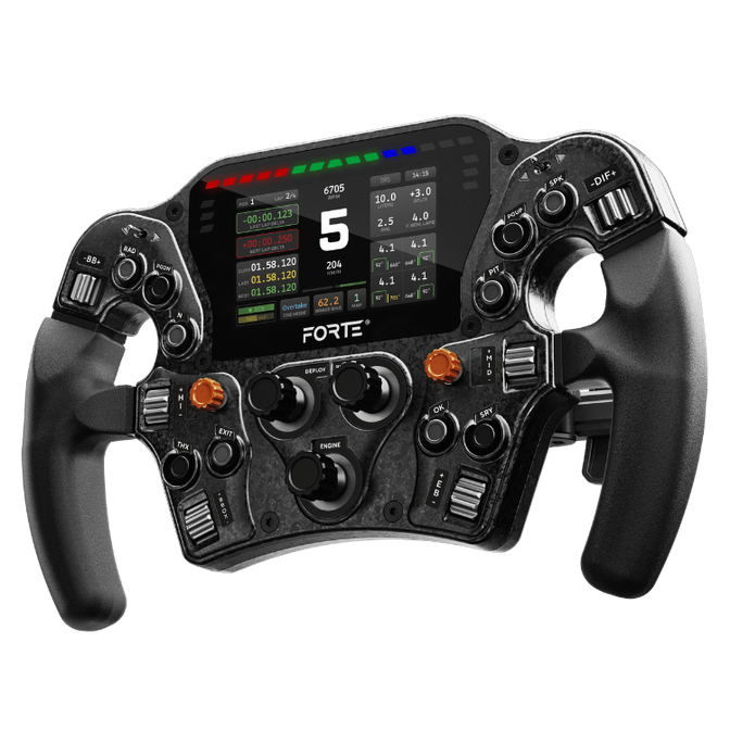 Asetek SimSports Forte Formula Pro Button Box, 4,3 Zoll LCD, aRGB - schwarz image number 3