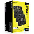 Corsair iCUE LINK RX120 Series, PWM L&uuml;fter 3er Pack - 120 mm, schwarz image number null