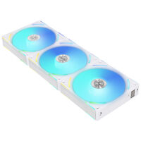 Lian Li UNI FAN AL120 V2 ARGB PWM Fan, Triple Pack with Controller - 120mm, white