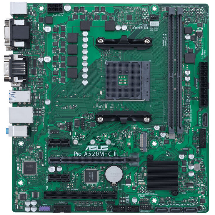 ASUS PRO A520M-C II/CSM, AMD A520 motherboard, Socket AM4, DDR4 image number 2