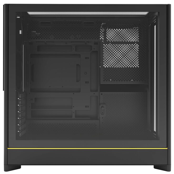 Montech HS01 PC case, midi tower, ATX, aRGB, tempered glass - black image number 4