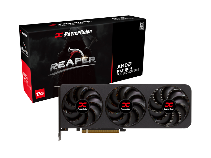PowerColor Reaper Radeon RX 9070 GRE Grafikkarte, 12288 MB GDDR6