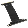 CableMod vertical graphics card holder with PCIe x16 riser cable, 2x DisplayPort - black image number null