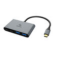 Akasa USB 4-in-1 Hub - 2x USB-C, 2x USB-A, Power Delivery, 18cm, silver image number null