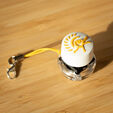 Ducky Wobbly Ducky Keychain - white, yellow image number null