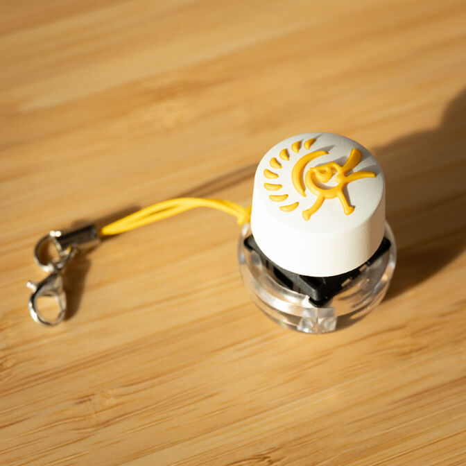 Ducky Wobbly Ducky Keychain - white, yellow image number 2