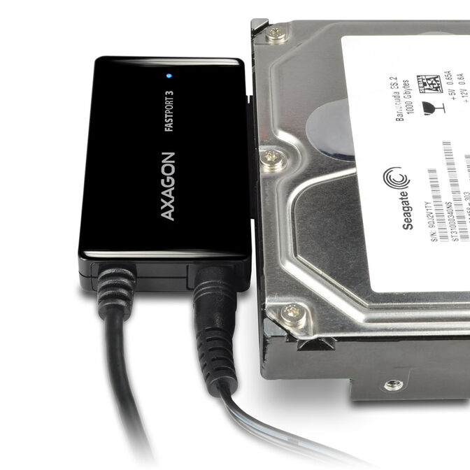 AXAGON ADSA-FP3 FASTPort3 Adapter, USB3.0, HDD/SSD/ODD, SATA 6G - Netzteil image number 2