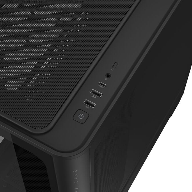ASUS Prime AP304 ARGB PC Case, Mid Tower, ATX, ARGB, Tempered Glass &ndash; black image number 14