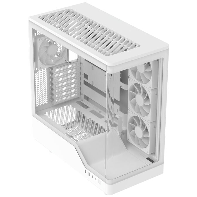 Aerocool P500A PC-Geh&auml;use, Midi-Tower, ATX, Tempered Glass, RGB - wei&szlig; image number 5