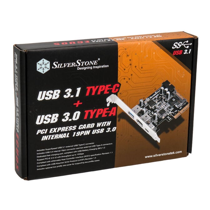 SilverStone SST-ECU05, 1x USB3.1 Typ-C + 2x USB3.0 + 2x intern USB3.0 - PCIe image number 5