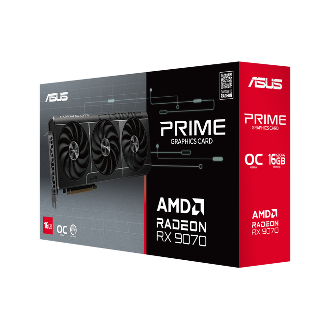 ASUS Prime Radeon RX 9070 OC Edition Grafikkarte, 16384 MB GDDR6 image number 1