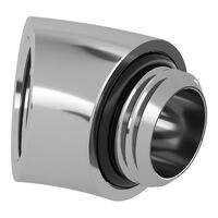 Barrow Adapter, 45 Grad, G1/4 Zoll AG auf G1/4 Zoll IG - silber