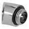 Barrow Adapter, 45 Grad, G1/4 Zoll AG auf G1/4 Zoll IG - silber