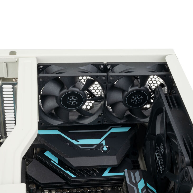 Silverstone FLP01 PC case, HTPC, SSI-CEB/ATX - white image number 9