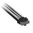 Corsair Premium Sleeved 12V-2x6 zu 12V-2x6-Kabel, Universal - schwarz/wei&szlig; image number null