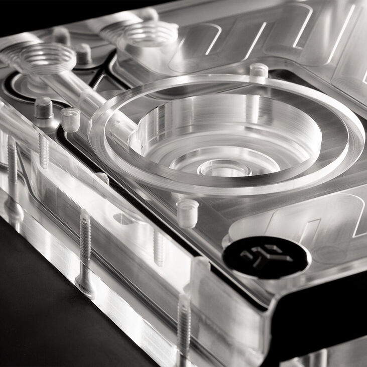 EK Water Blocks EK-Quantum Kinetic3 FLT D5/DDC Ausgleichsbehälter - 120mm, D-RGB, Acryl image number 3