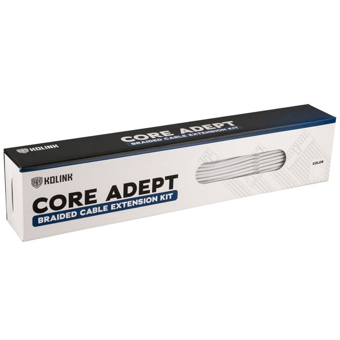 Kolink Core Adept Braided Cable Extension Kit - White image number 3